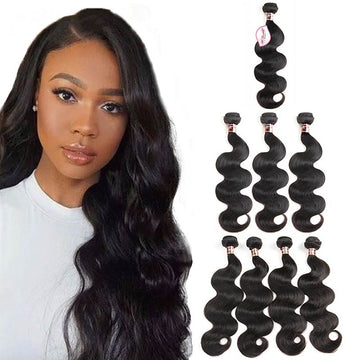 Malaysian Remy Body Wavy Human Hair Weave Bundles Deal-6